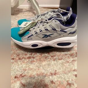 Reebok Iverson Teal and Gray Athletic Shoes